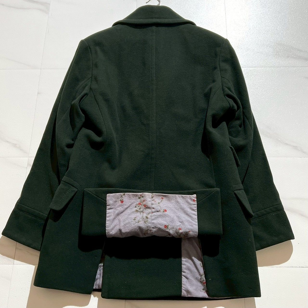 ヴィヴィアン　裏地総刺繍 オーブ ボタン ダブルブレスト オーバー コート 希少✨ヴィヴィアンウエストウッドマン メンズ カシミヤ混 ピーコート