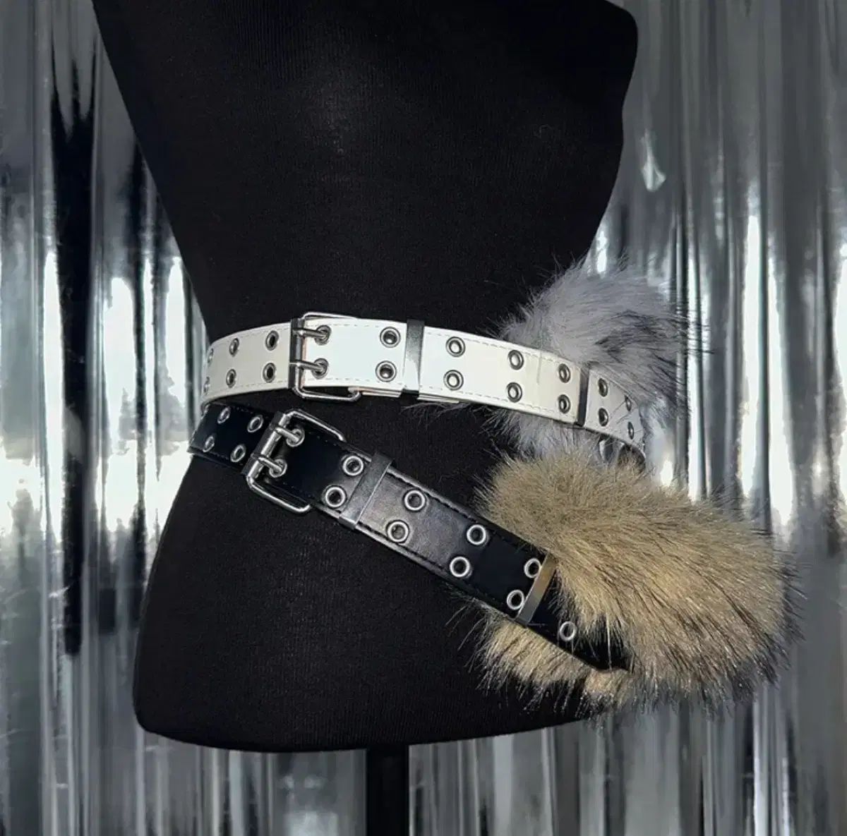 Y2k ギャル ファー ヴィンテージ ベルト - メルカリ