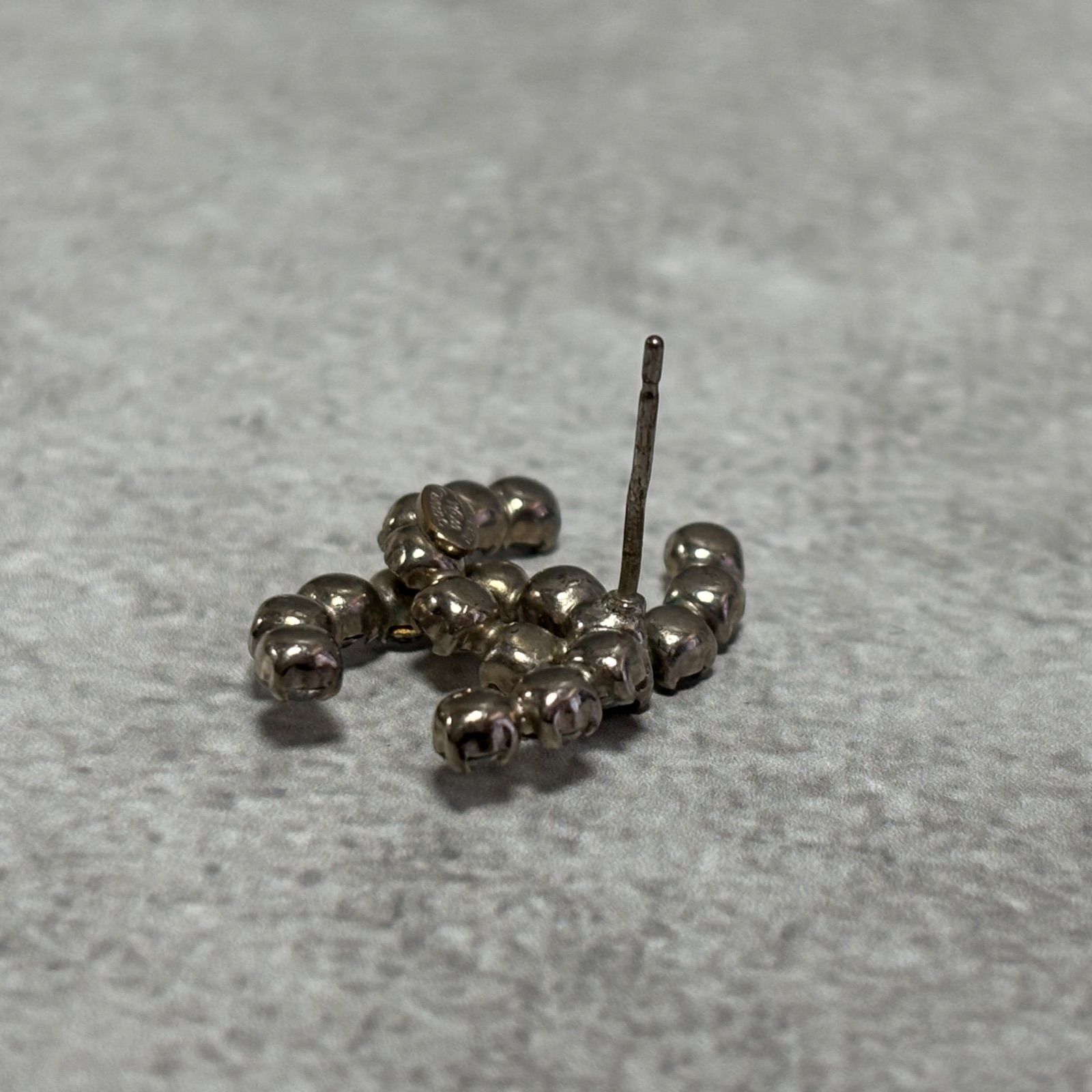 CHANEL シャネル ピアス ココマーク ラインストーン シルバー 00A 片耳