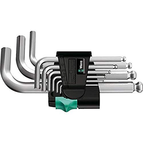 Wera(ヴェラ) 05133163001 | 950PKS/9SMN ヘックスキーセット 銀 ミリサイズ1.5~10.0/ショートサイズ 【日本正規輸入品】★m