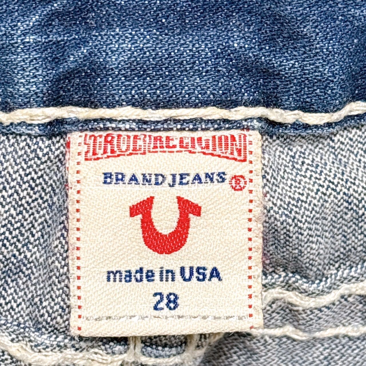 true religion joey super T 28 トゥルーレリジョン デニム USA製 白