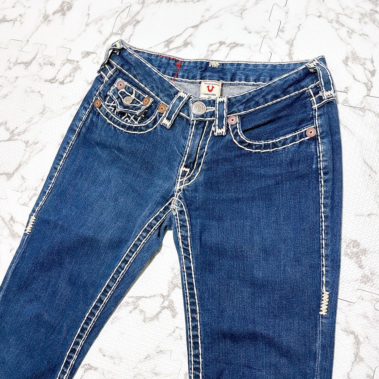 true religion joey super T 28 トゥルーレリジョン デニム USA製 白