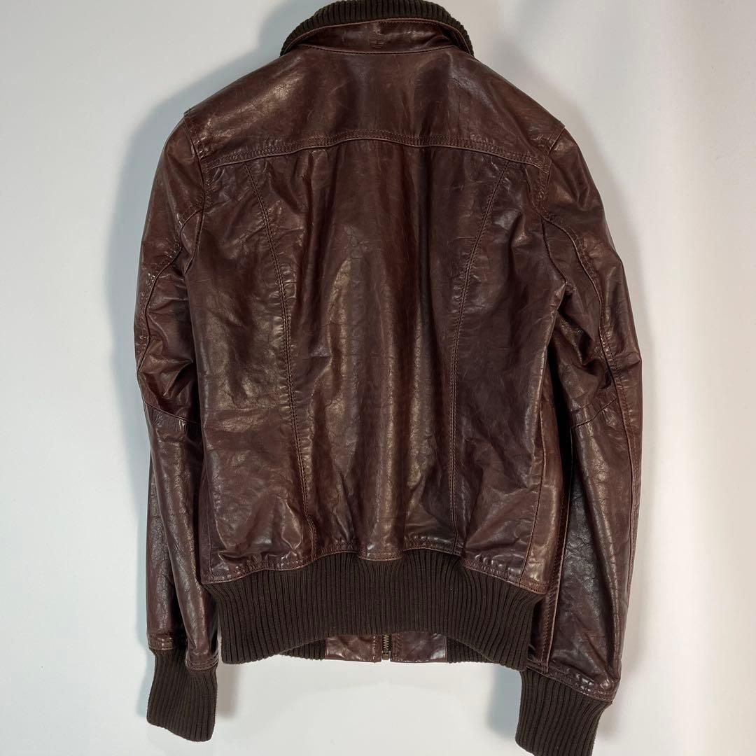 Timberland レザージャケット 牛革 ブラウン 短丈 y2k - メルカリ