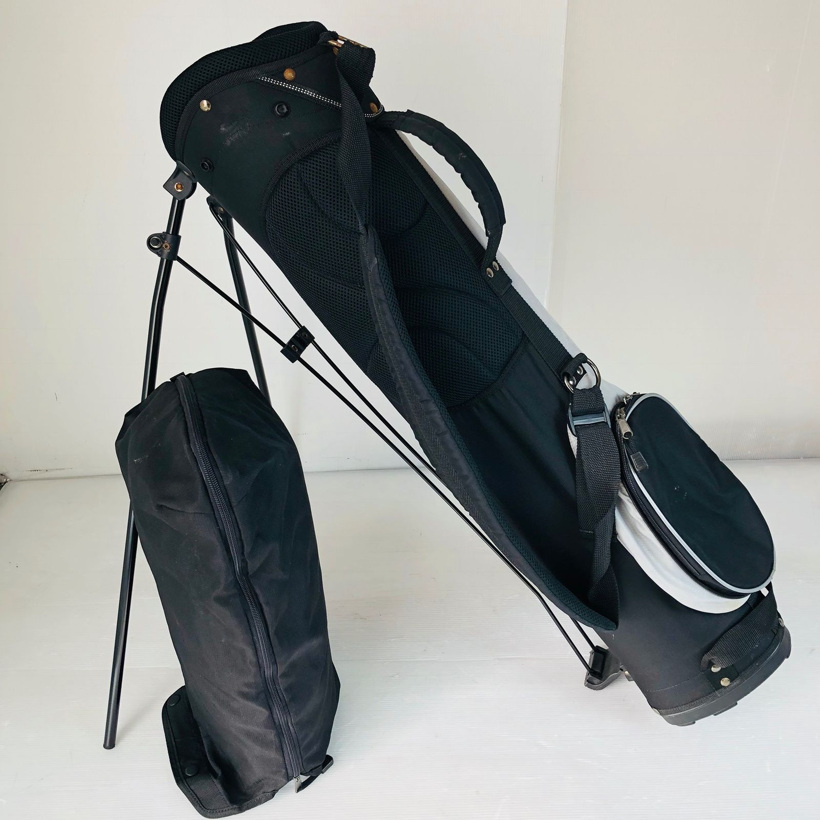 Fitway フィットウェイ　7インチ　レディース　ブラック　ゴルフバッグ Fitway フィットウェイ セルフスタンド ブラック クラブケース