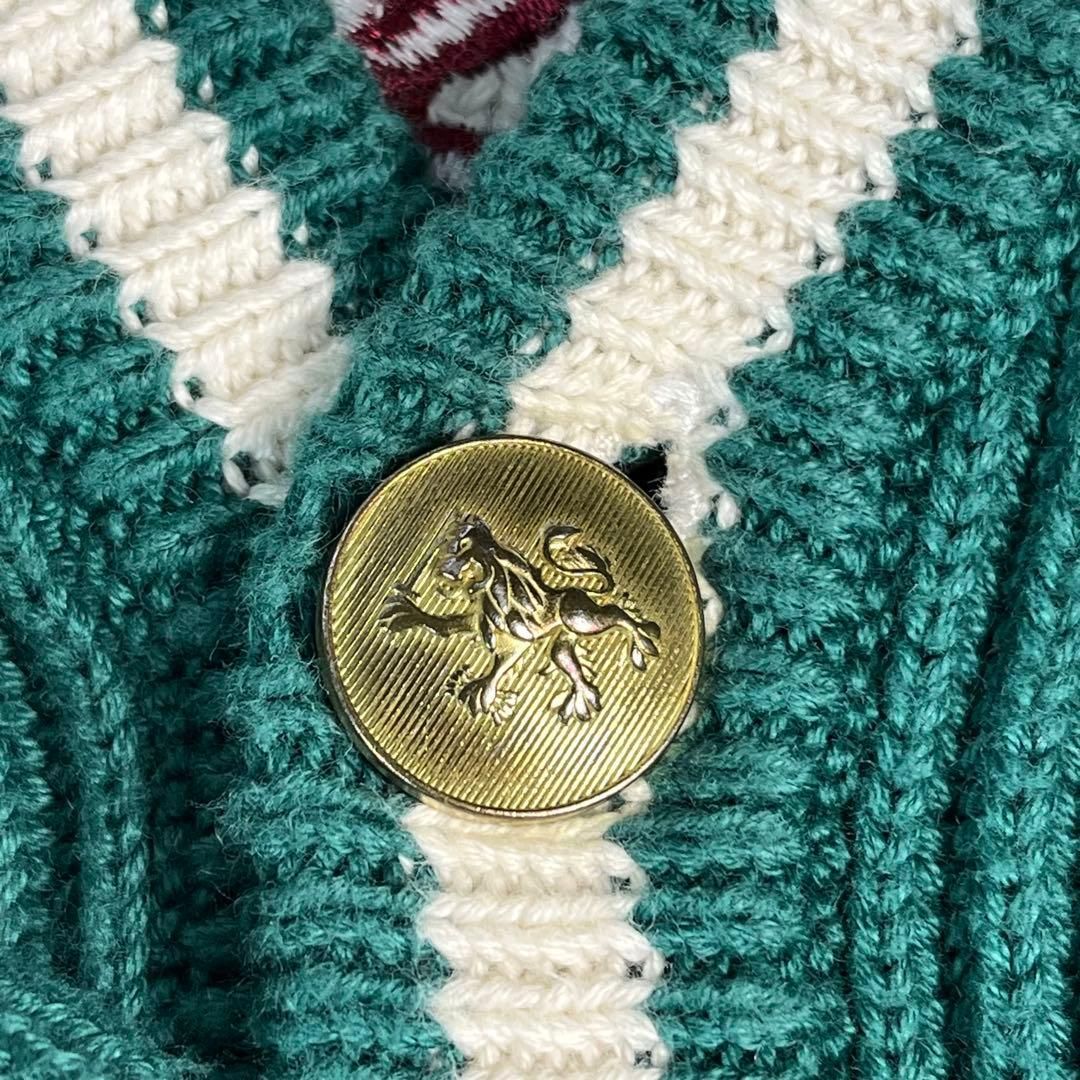 TOMMY HILFIGER ニット カーディガン 豪華刺繍 金ボタン - メルカリ