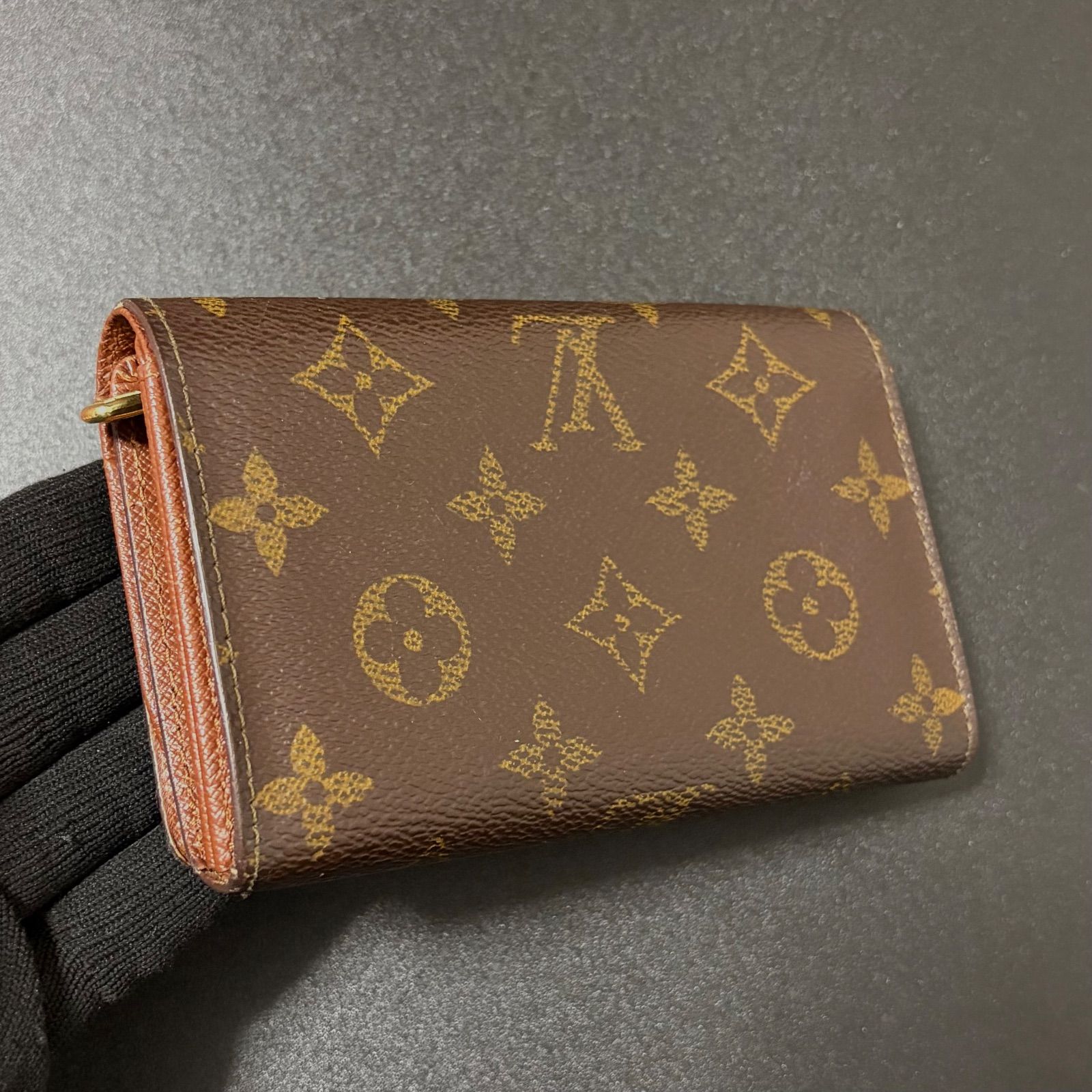 ★*★様 ルイヴィトン　二つ折り財布 モノグラム ポルトモネビエ トレゾール ブ v45 ポルト モネ ビエ トレゾール ポルトフォイユ トレゾール