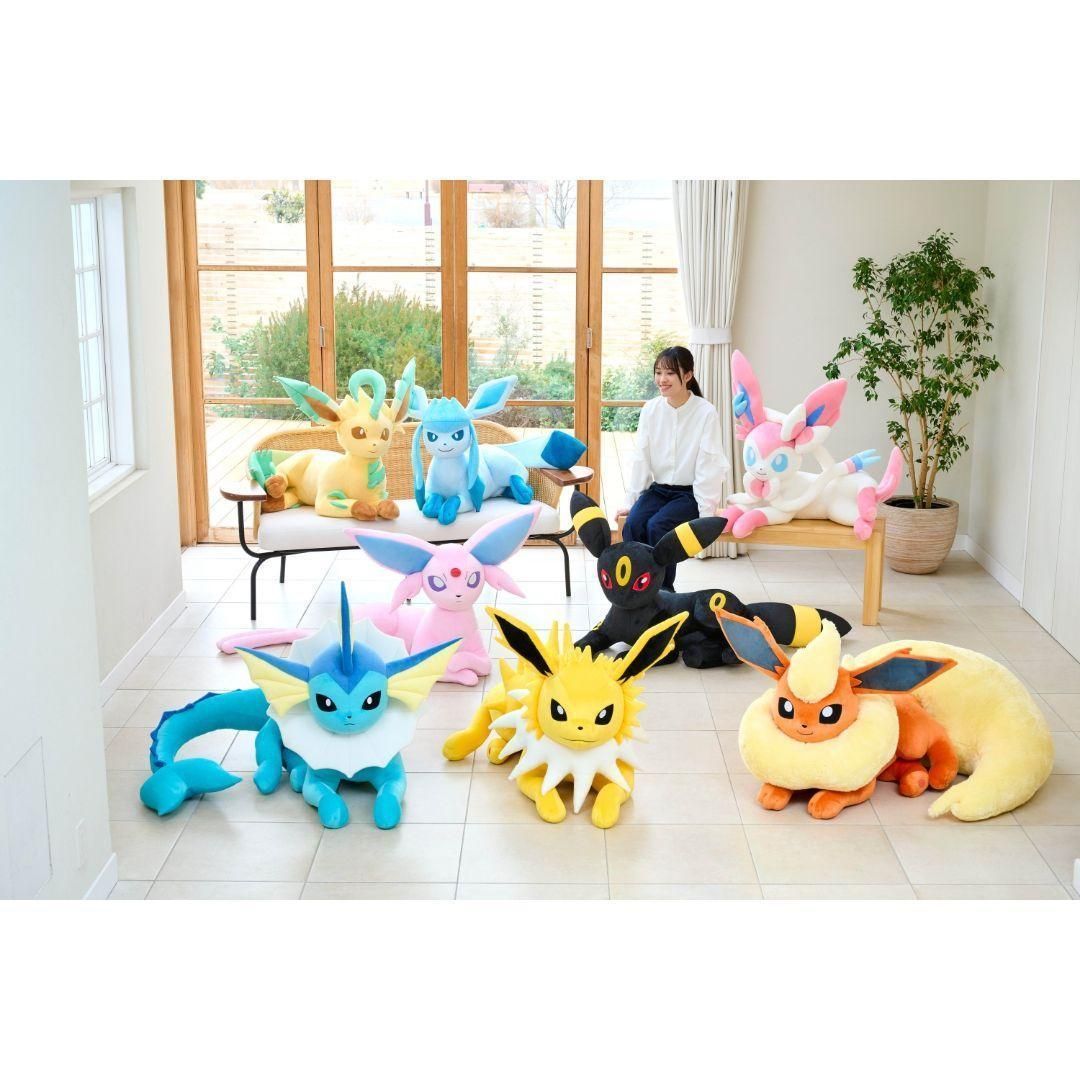 新品・未使用・未開封】等身大 エーフィ 寝そべり ぬいぐるみ ポケモン