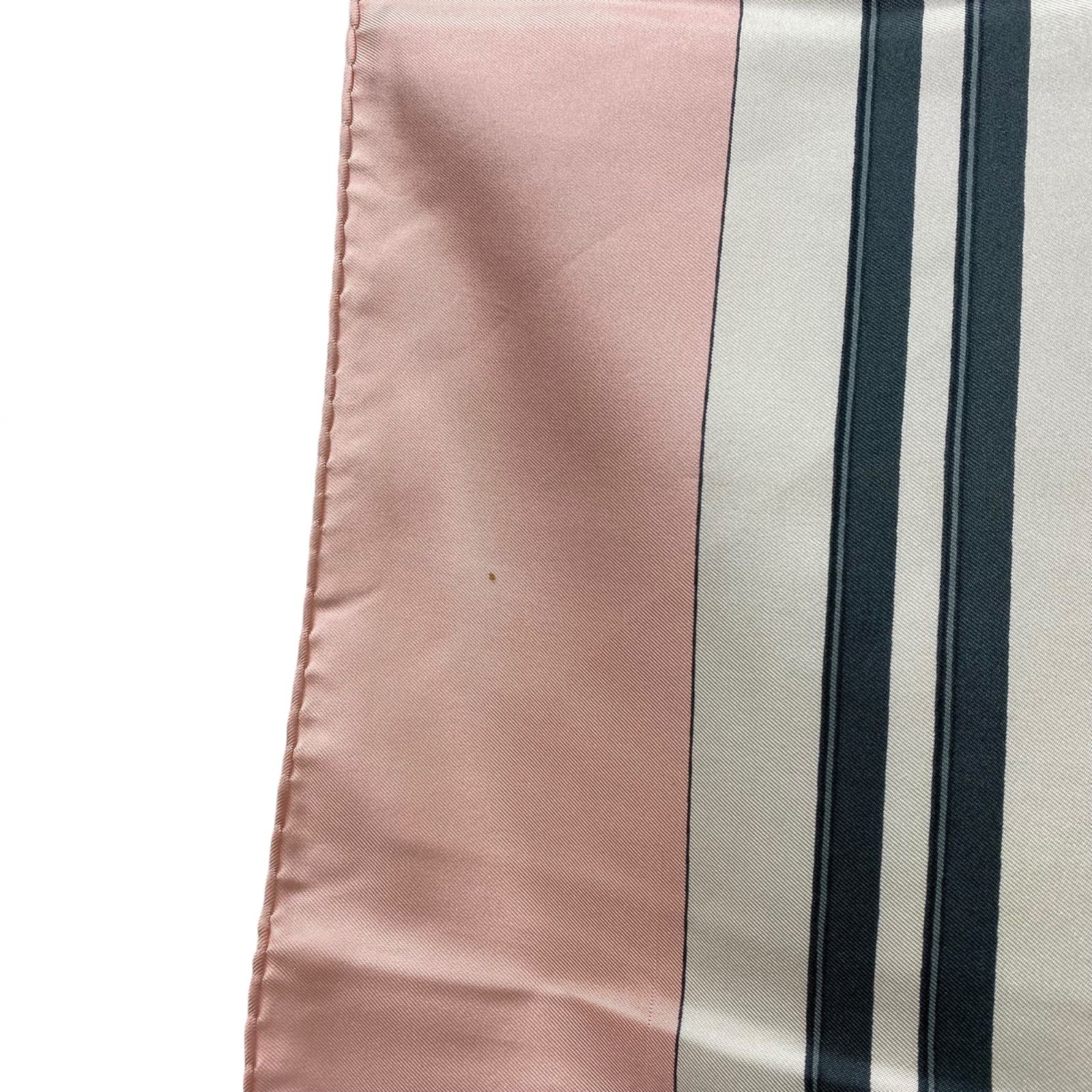 エルメス カレ90 BRIDES de GALA シルクスカーフ 式典用馬勒 ピンク