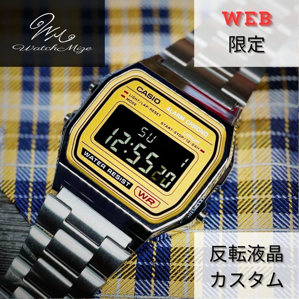 新品未使用 CASIO チプカシ A158WEA-9JH 『反転液晶＋グリーンLED