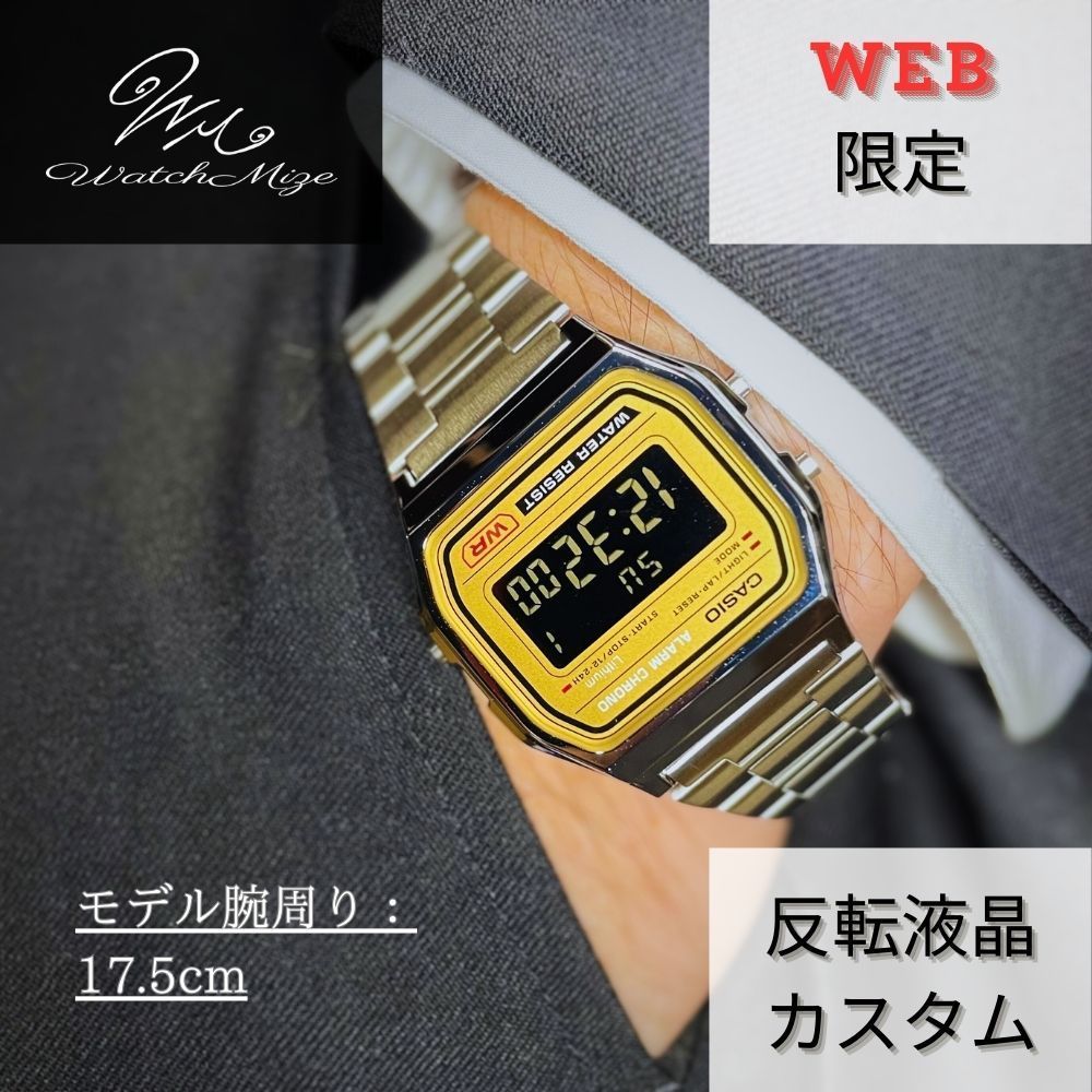 新品未使用 CASIO チプカシ A158WEA-9JH 『反転液晶＋グリーンLED