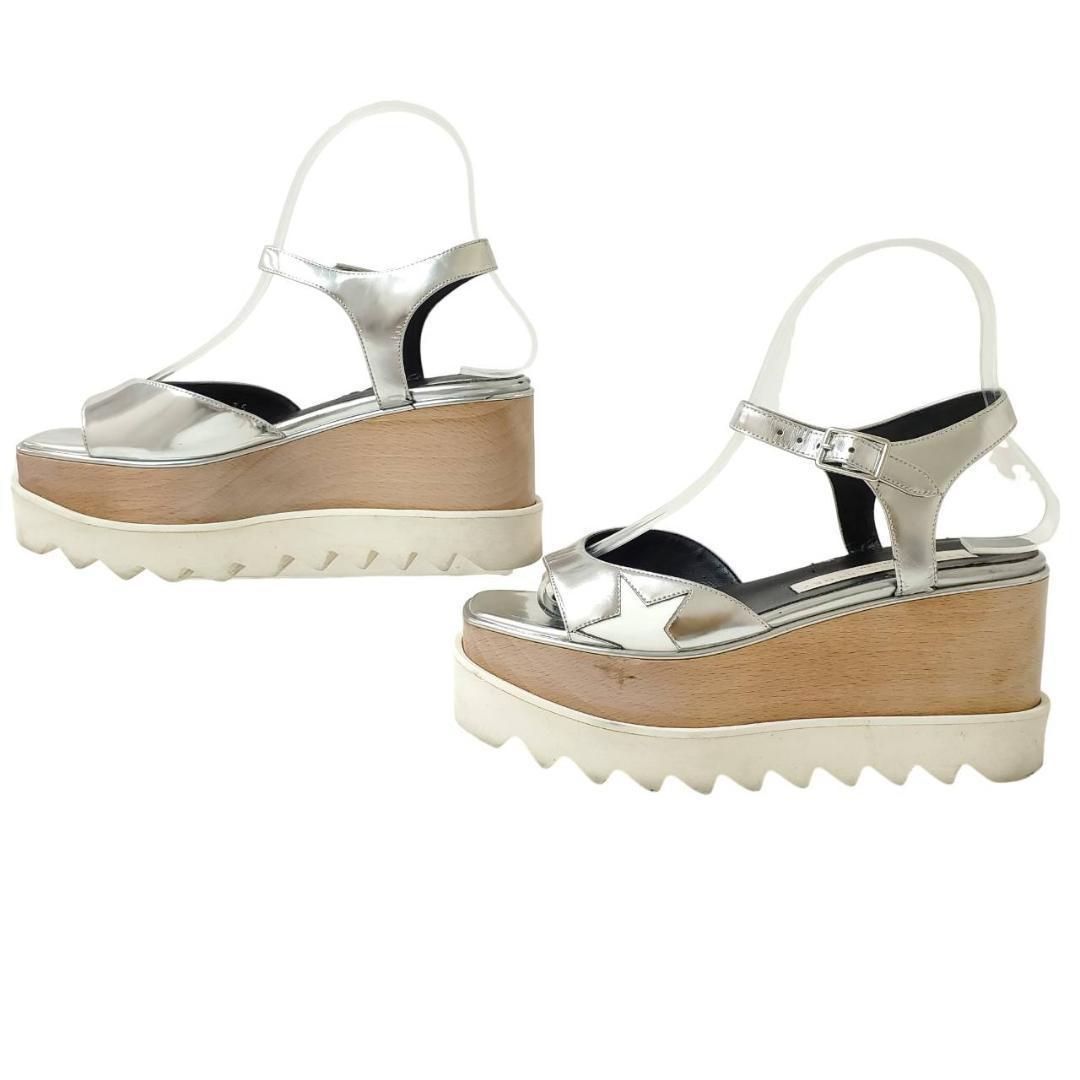 ステラマッカートニー エリス 厚底サンダル シルバー EU35 22.5cm