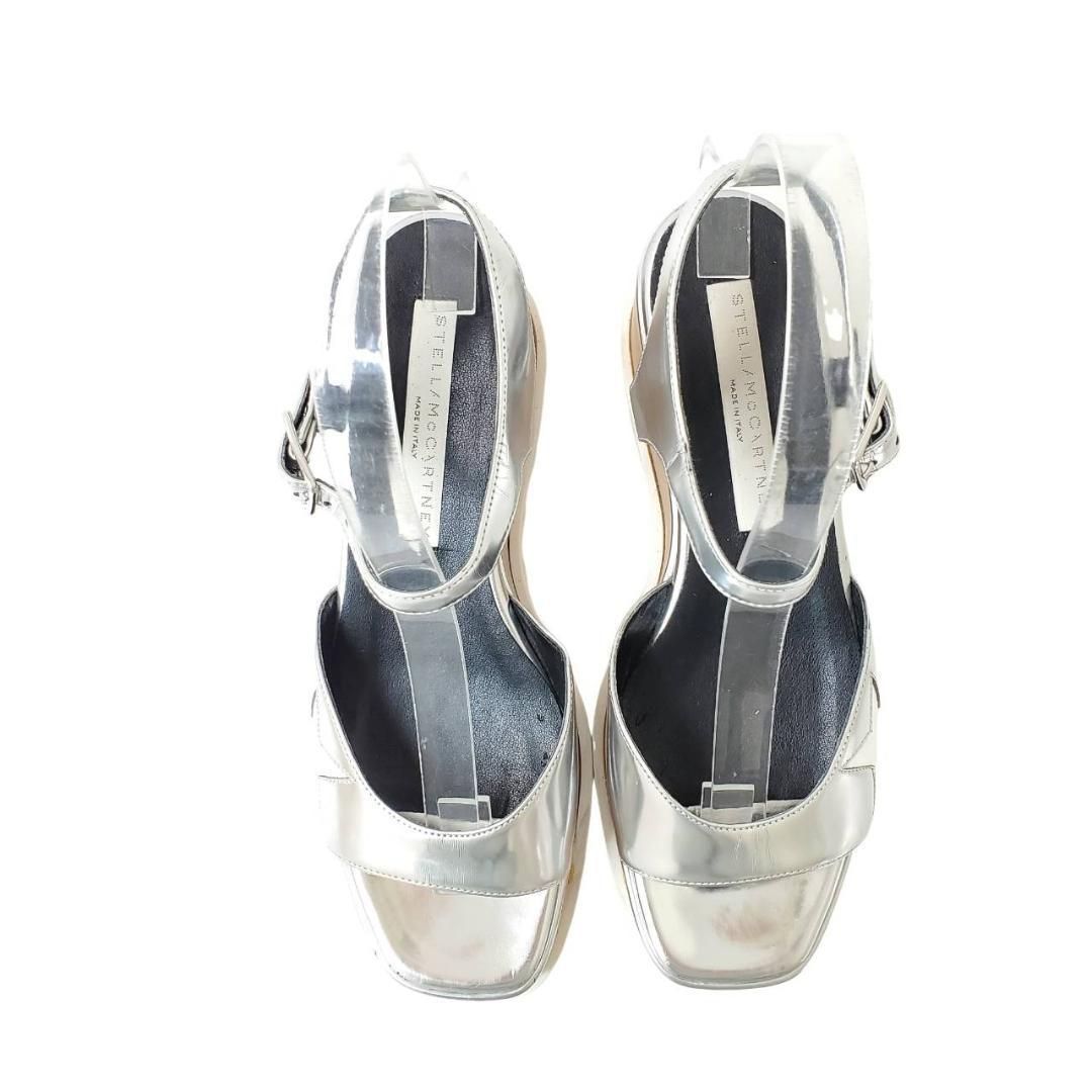 ステラマッカートニー エリス 厚底サンダル シルバー EU35 22.5cm