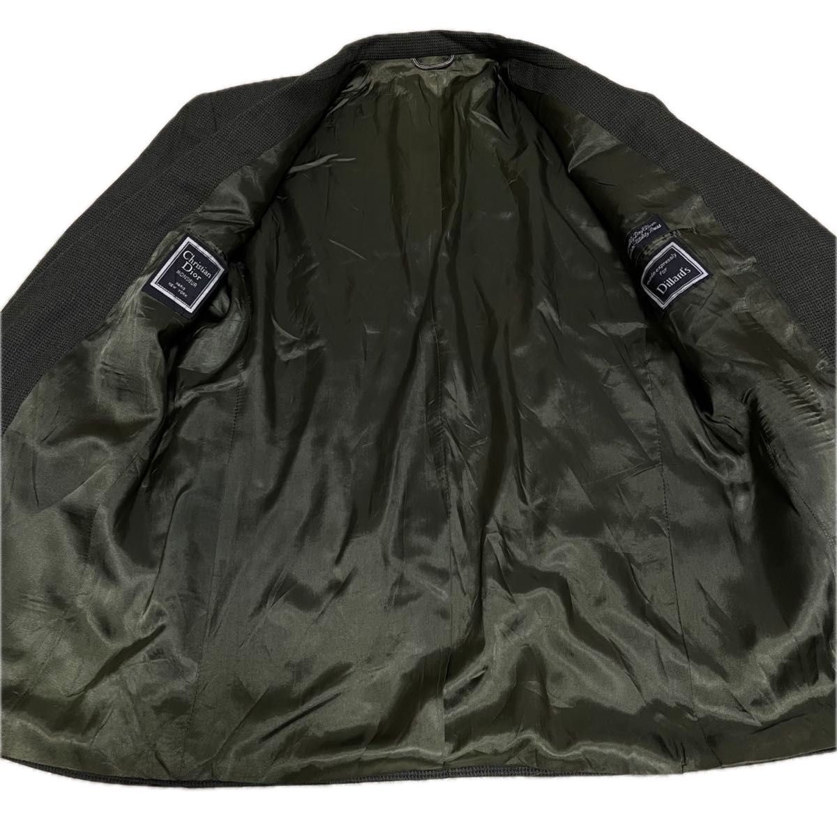 Christian Dior クリスチャンディオール テーラードジャケット 深緑