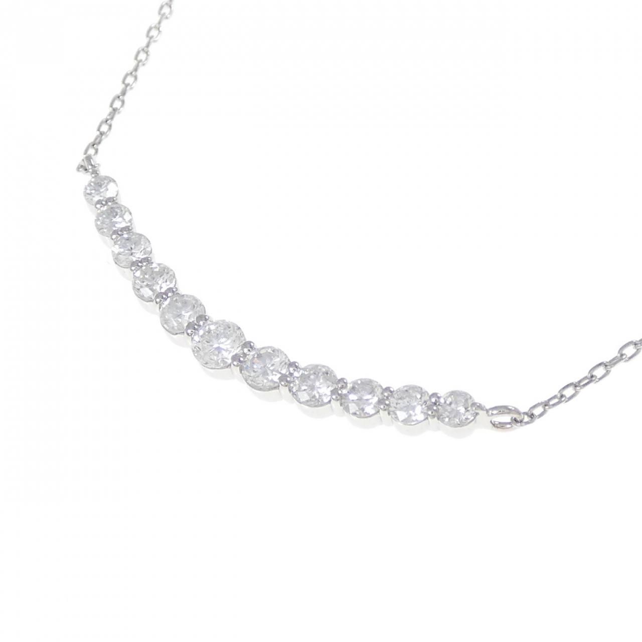 PT900/PT850 ダイヤモンド ネックレス 0.50CT - メルカリ