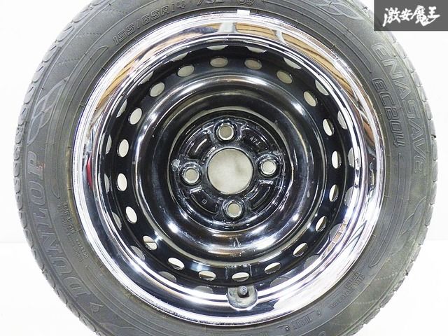 ◇溝ありタイヤ/メッキトリムリング付き◇ ホンダ純正 JG3 JG4 N-ONE