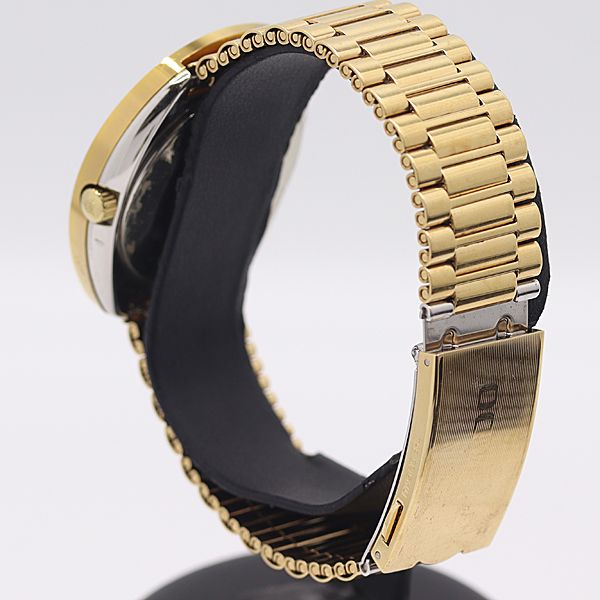 ゴールド文字盤 メンズ腕時計