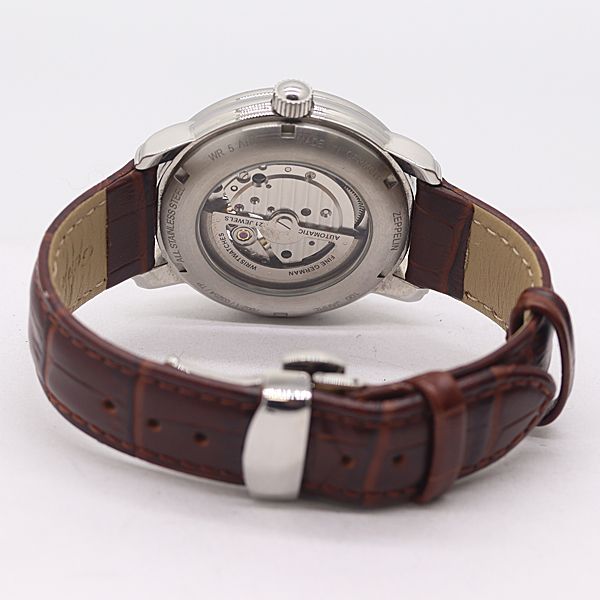  保 稼働 ツェッペリン 100周年記念 オープンハート AT 自動巻 7662 1 銀文字盤 メンズ腕時計 2000000 1NBG MST ABC17880 パンツ 自動巻き時計 腕時計(アナログ)