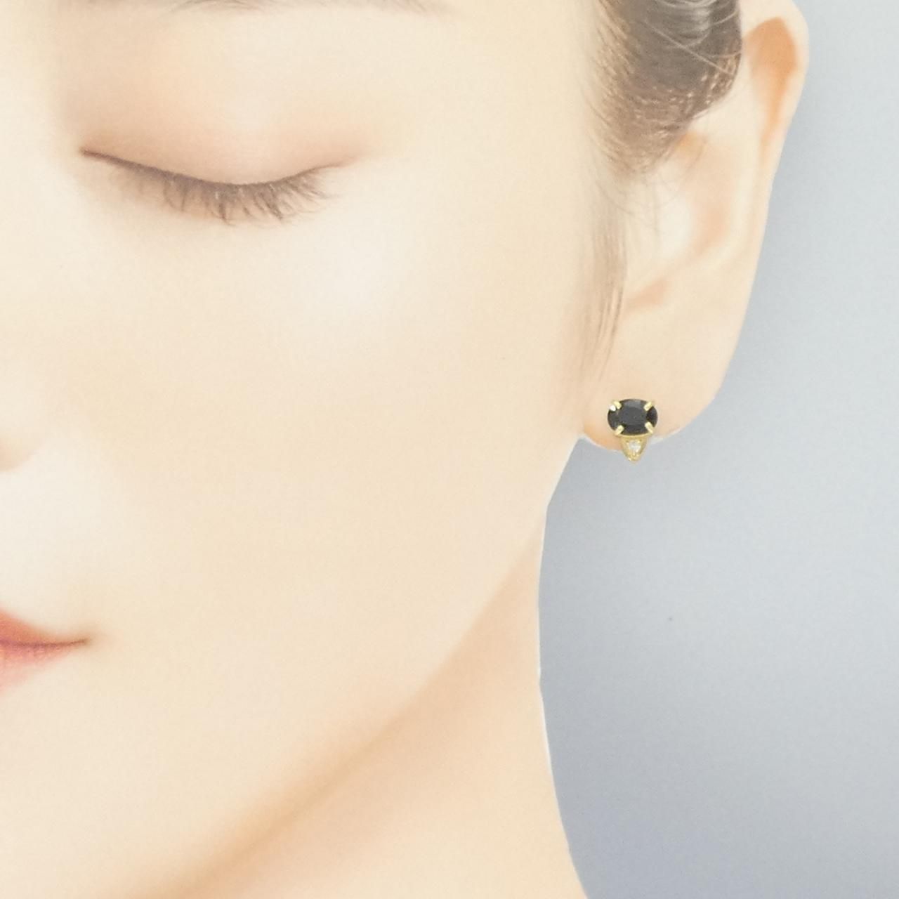 K18YG サファイヤ ピアス 1.80CT - メルカリ