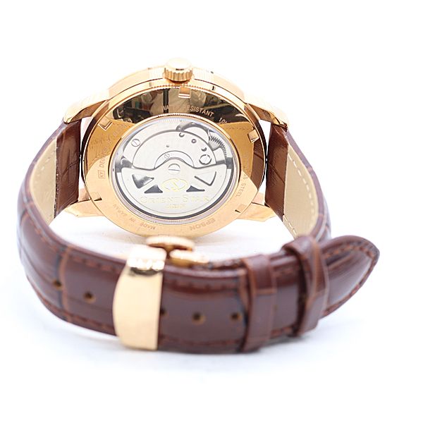  保 箱 替えベルト付 稼働 オリエントスター レトログラード DE00 E1 B AT 自動巻 黒文字盤 メンズ腕時計 2011000 1MGY ABC17937 SMZ トレーナー 自動巻き時計 腕時計(アナログ)