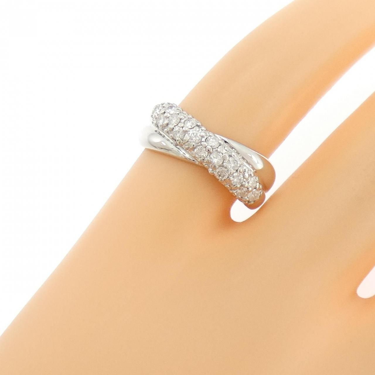 PT900 ダイヤモンド ピンキーリング 0.20CT - メルカリ