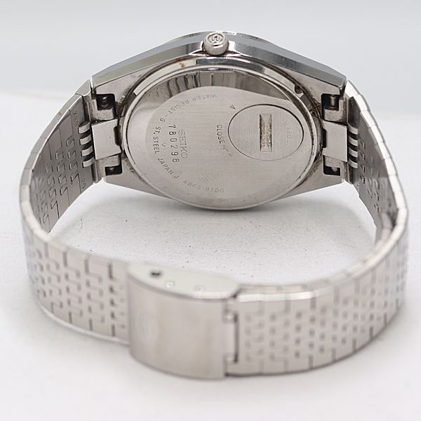 保/箱付 稼働 良品 セイコー グランドクォーツ 4843-8100 QZ シルバー