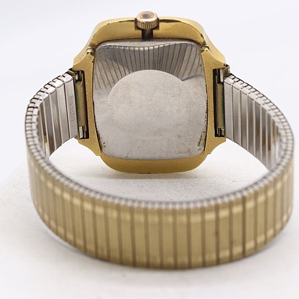  保 稼働 オメガ ジュネーブ AT 自動巻 ゴールド文字盤 メンズ腕時計 2011000 1MGY ABC17980 SMZ 着回し力 自動巻き時計 腕時計(アナログ)