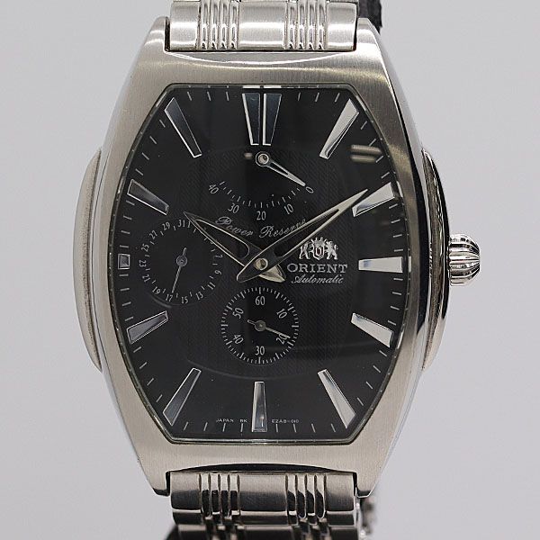 稼働 オリエント CEZAB004B AT 自動巻 クロノグラフ ブラック文字盤 メンズ腕時計 5665000 1APT ABC18009 KMT