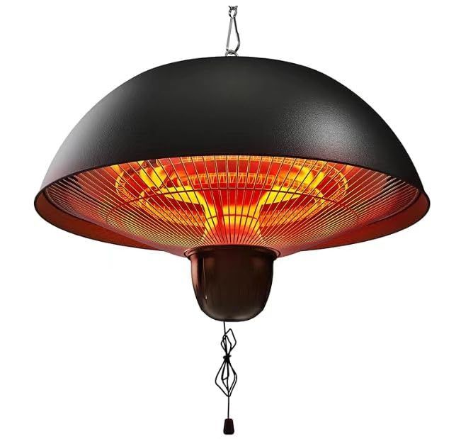 ハロゲンヒーター 吊り下げ式パティオヒーター 赤外線 自立型 業務用 屋外屋内 電気ヒーター 暖房器具 省エネ 高速暖房 過熱保護 pse認証取得済み 110 V テントガレージ 温室 3段階温度調整 600 W 900 1500 IP 55級 防塵 防水 m