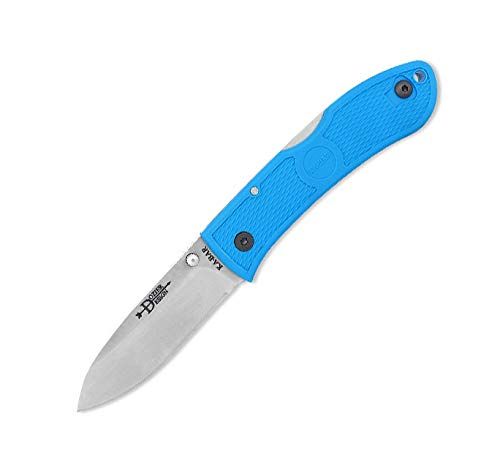 ケーバー KA BAR 4062BL ドージア フォールディング ハンター シルバー直刃 ブルーハンドル 折り畳みナイフ 日本正規品 m