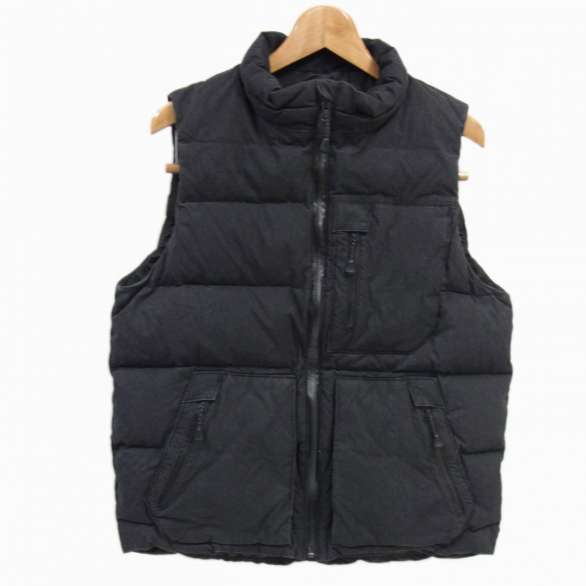◇ PEAK  JK-16AU008 ダウンベスト シワ加工 ブラック スノーピーク 羽毛 メンズ アウトドア キャンプ ◇SNOW PEAK JK-16AU008 ダウンベスト シワ加工 ブラック スノーピーク