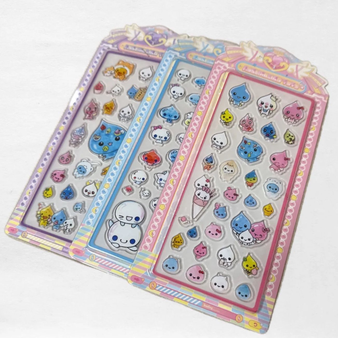 キャラクターシール 3種類セット しずくちゃん コレクション アクリル