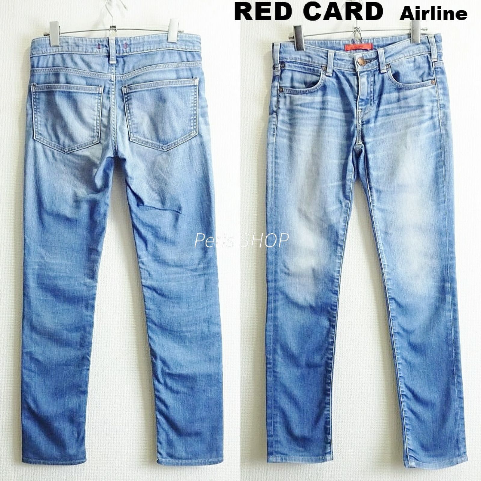 RED CARD レッドカード Airline スキニーデニム W74cm / W24 / M 
