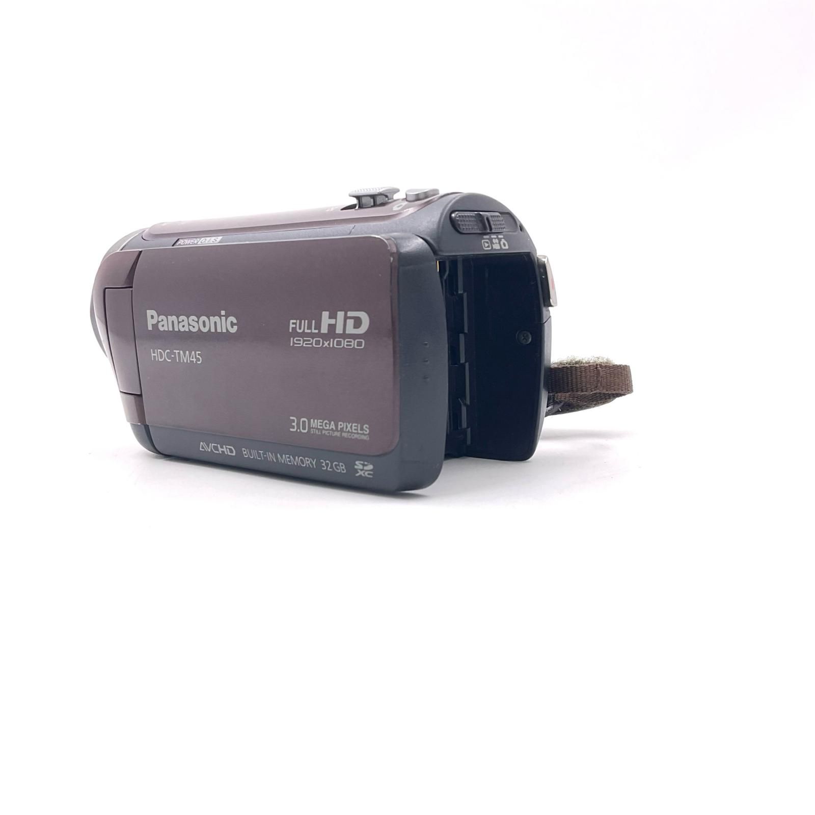 【美品】Panasonic HDC-TM45 ブラウン　動作確認済 美品】Panasonic HDC-TM45 ブラウン 動作確認済 - メルカリ