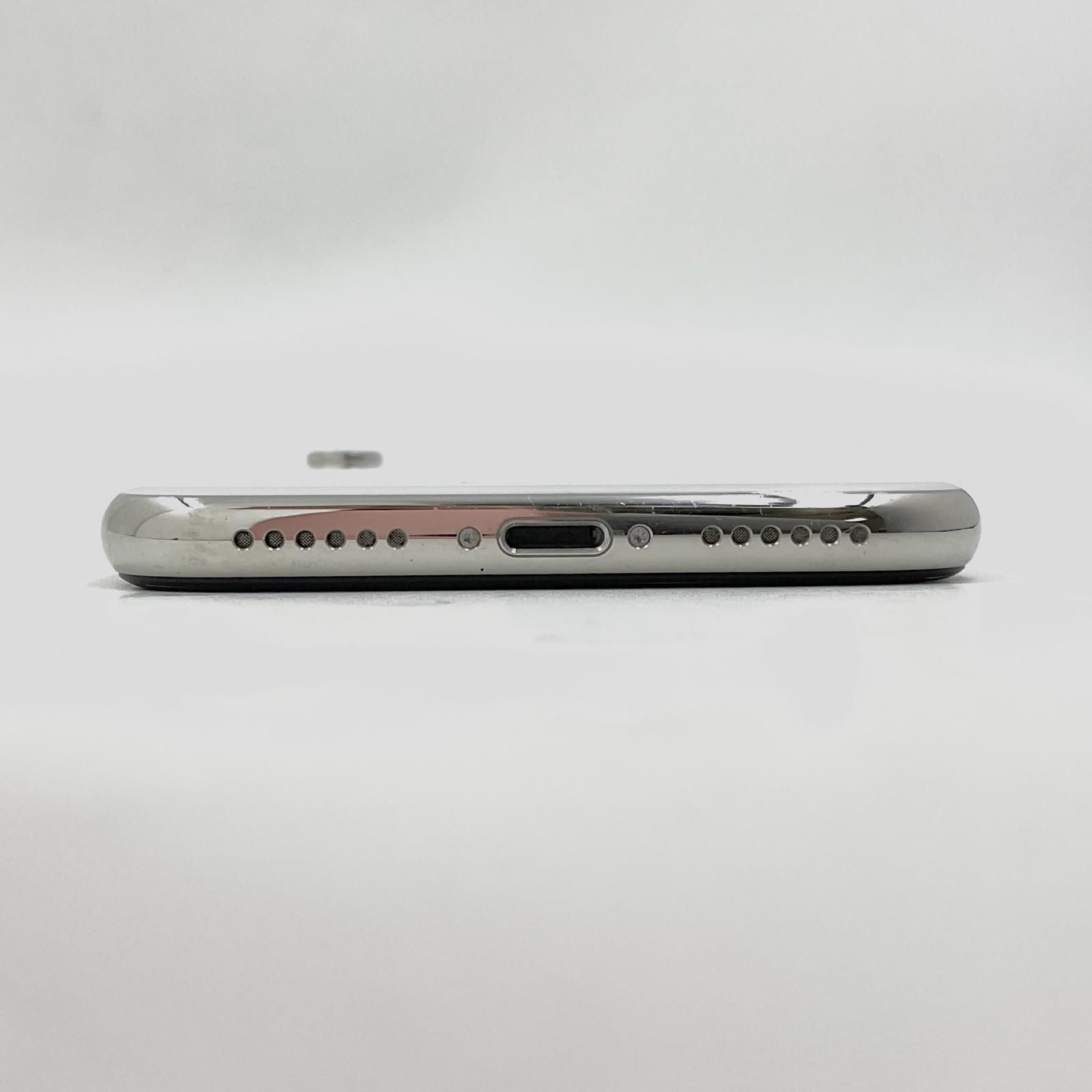 iPhone X 256GB シルバー SIMフリー 白ロム 動作確認済 93%【全額返金