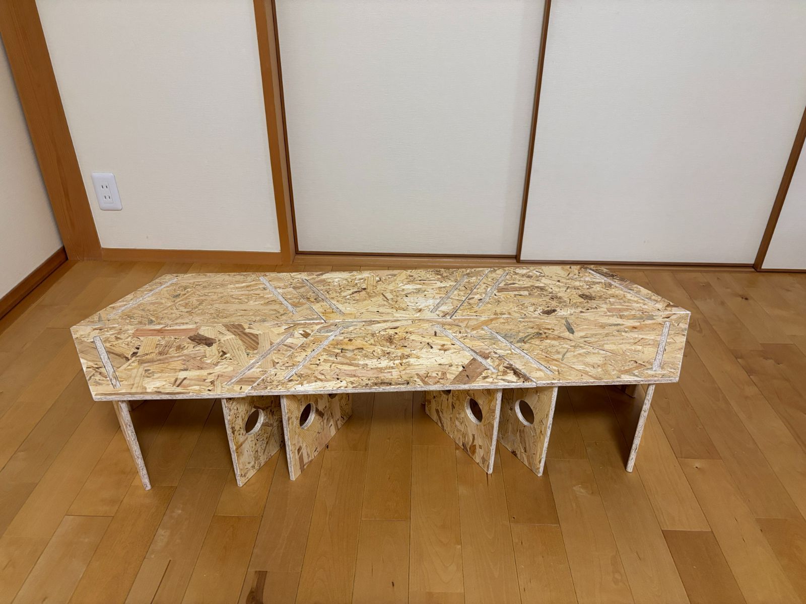 家具 アウトドア 中サイズ ヘキサゴン 8個セット 囲炉裏テーブル OSB
