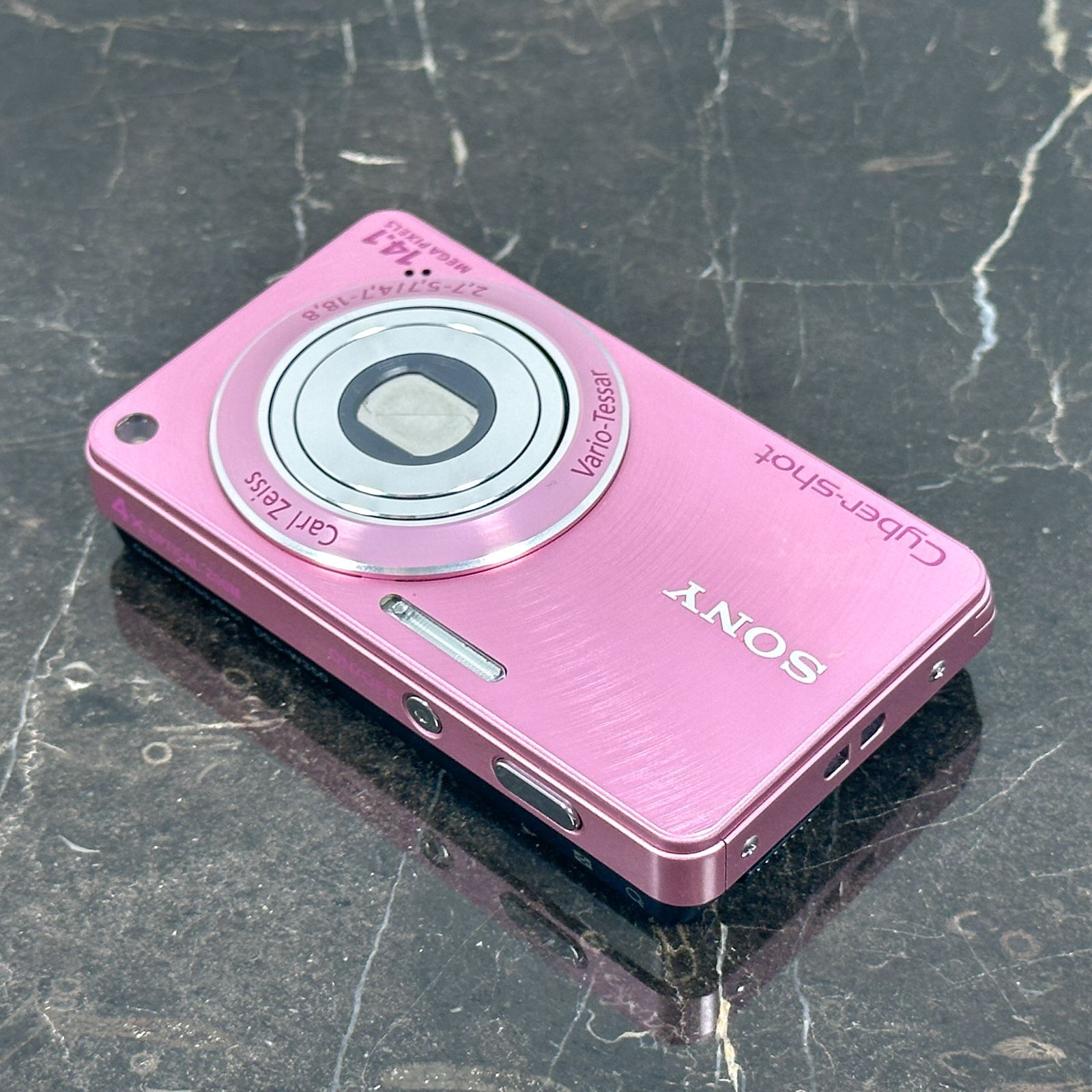 美品】SONY Cyber-shot DSC-W350 ピンク 1410万画素 Carl Zeissレンズ