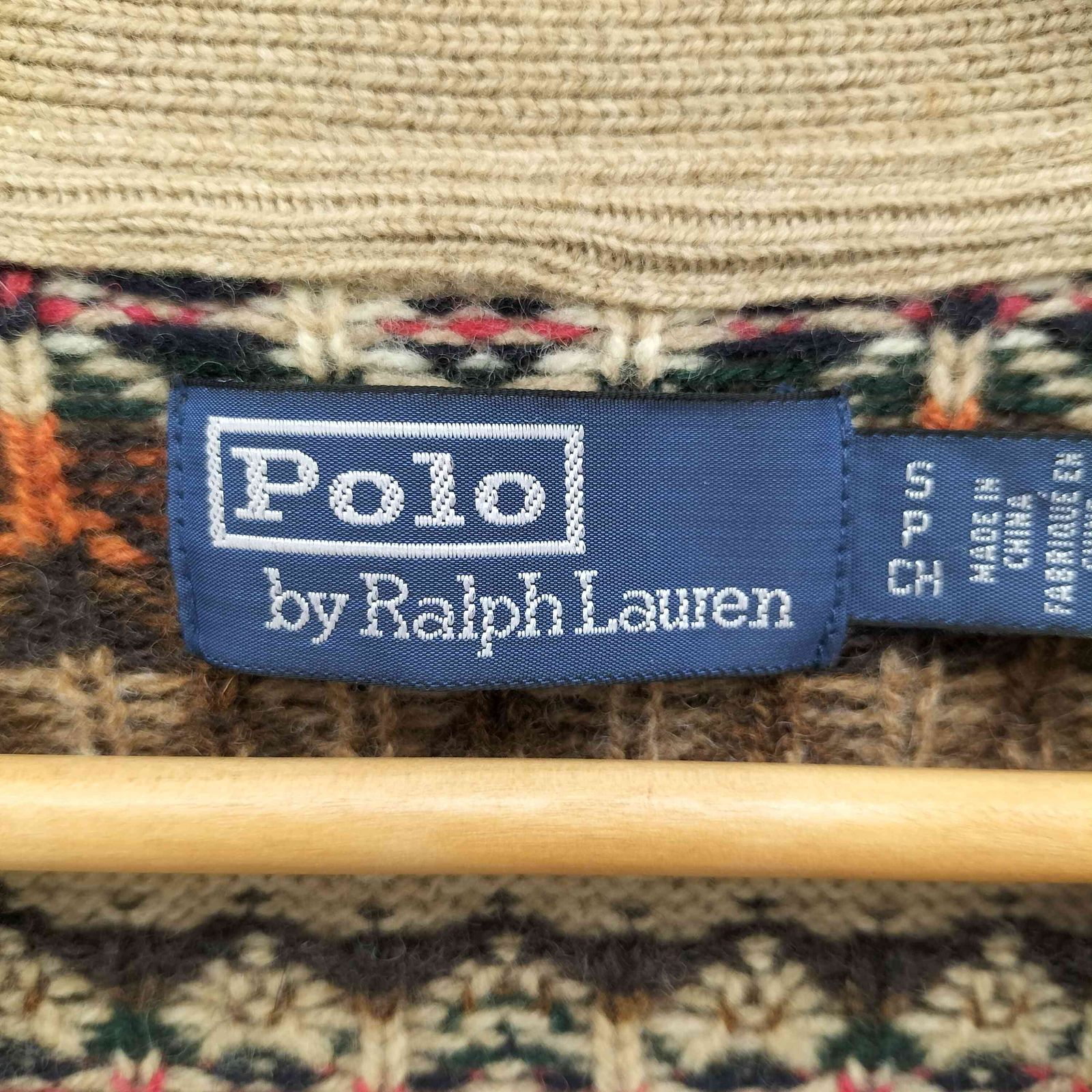 ポロバイラルフローレン Polo by RALPH LAUREN Wool Fair Isle Button
