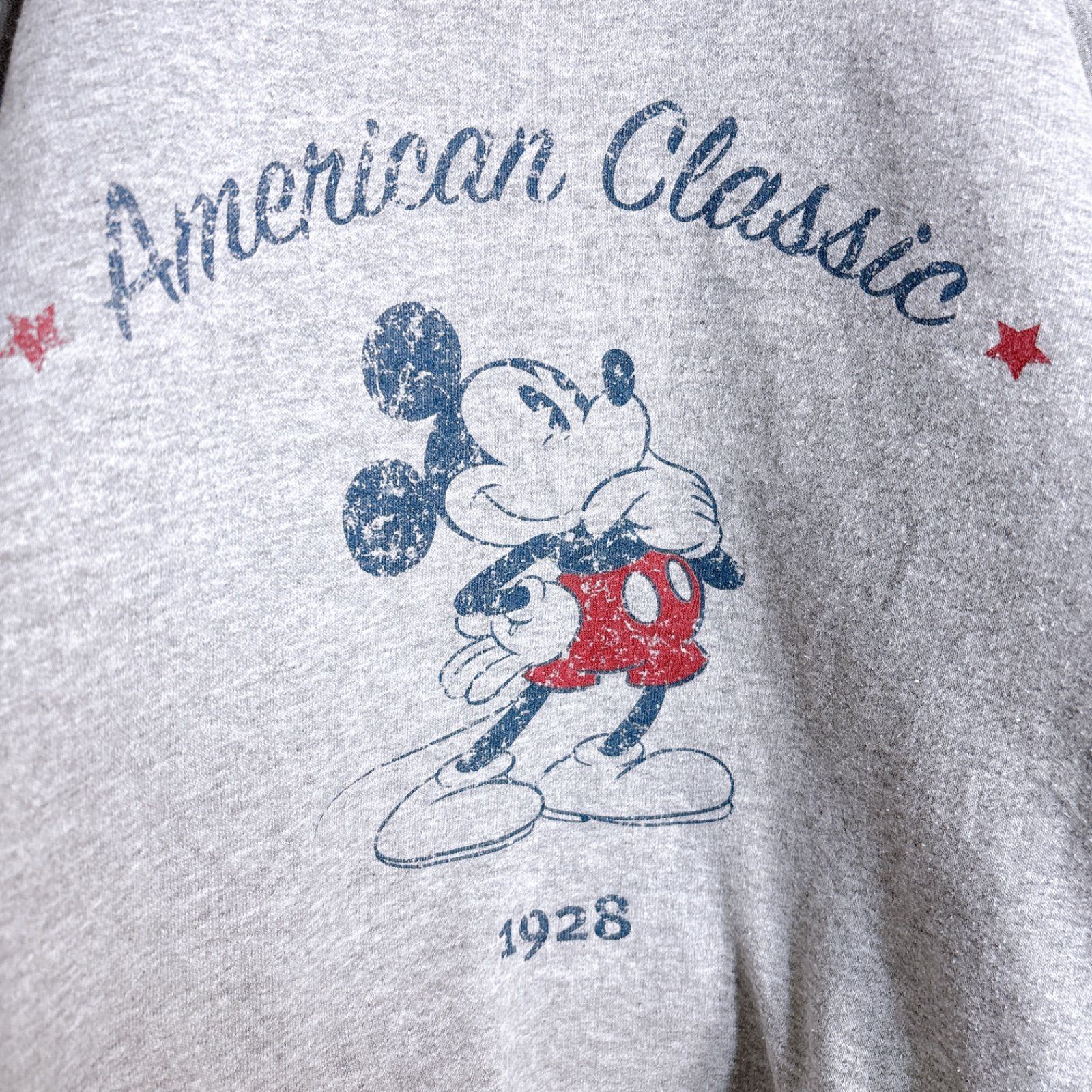 入手困難】90s Vintage Disney Old mickey グレー 白足ミッキー 