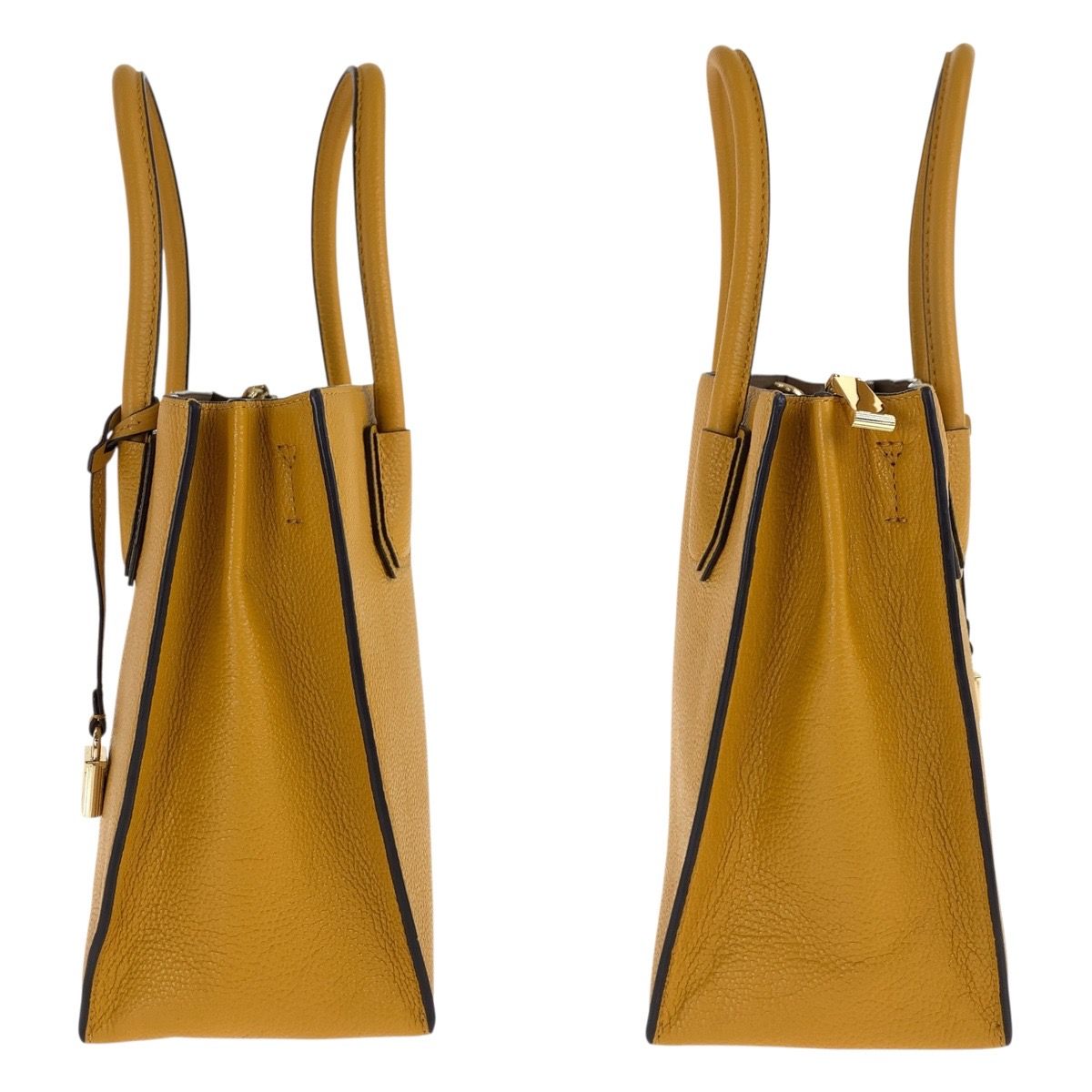 美品 Michael Kors マイケルコース イエロー ゴールド金具 レザー 