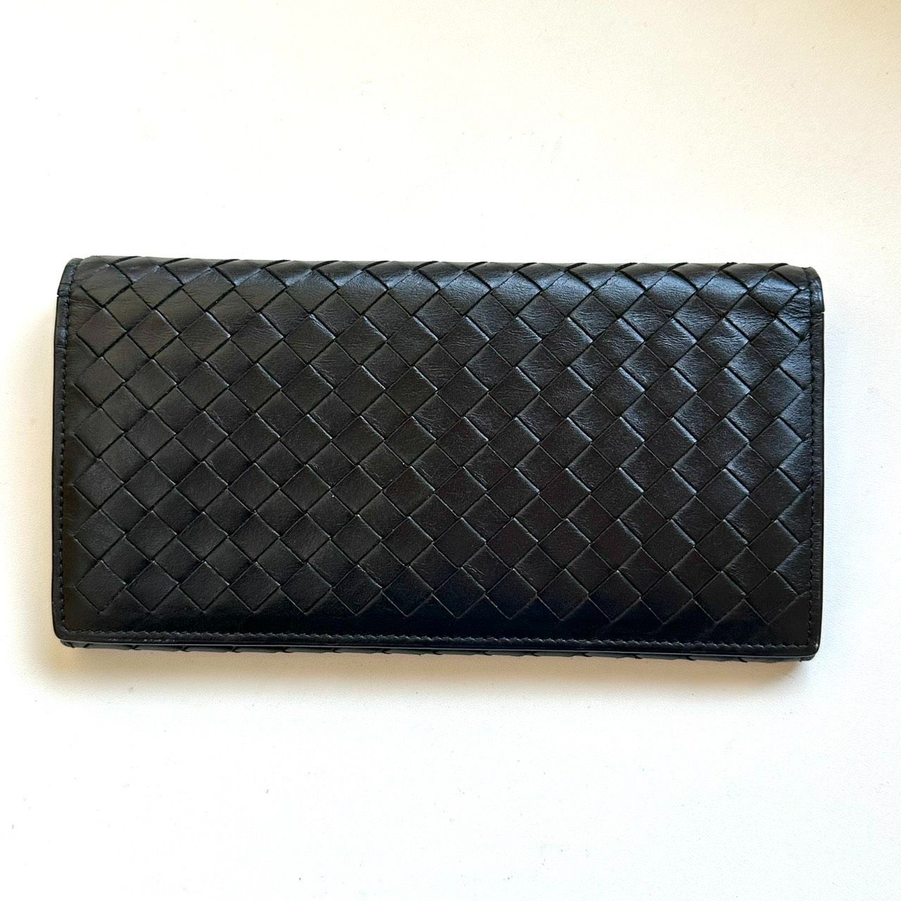ボッテガヴェネタ BOTTEGA VENETA 長財布 イントレチャート ブラック 