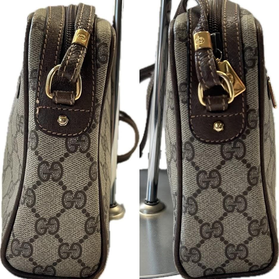OLD GUCCI グッチ vintage GGスプリーム GG柄 ショルダーバッグ カメラ