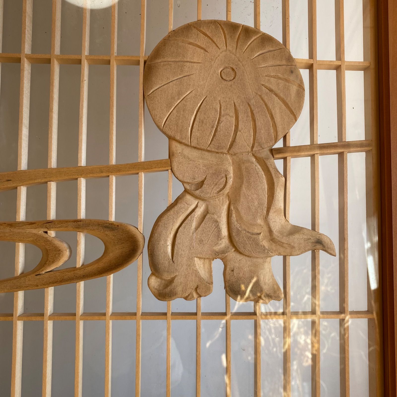 4枚セット アンティーク 組子 書院 ガラス戸 引き戸 建具 古民家 古