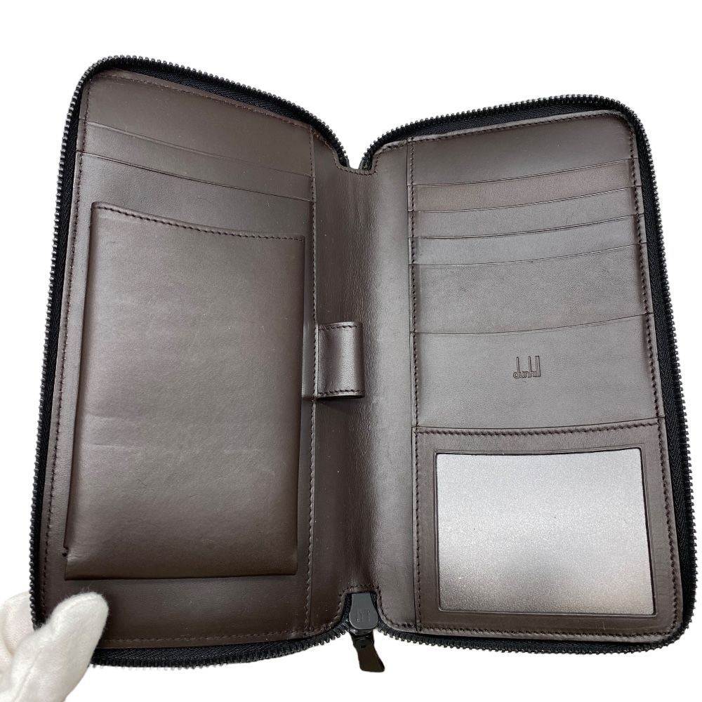 ダンヒル 財布 長財布 シャーシ ダブルジップ オーガナイザートラベル