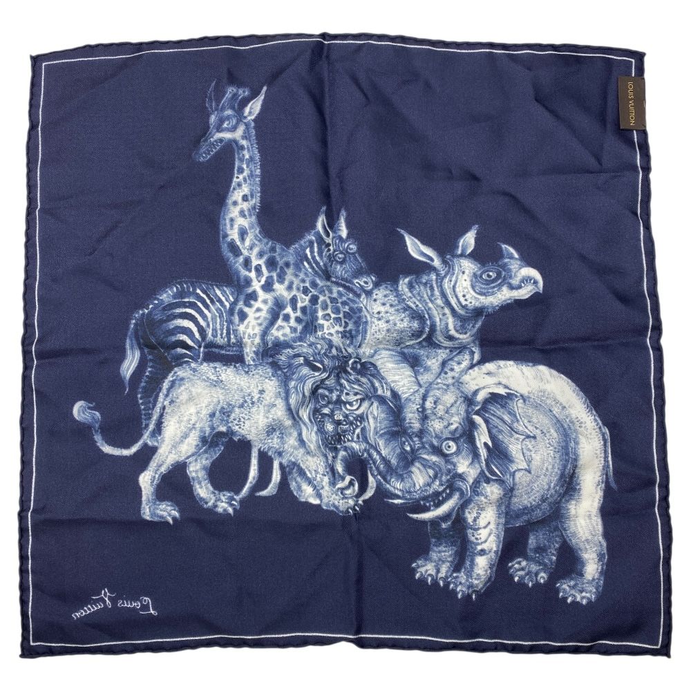 激レア ルイヴィトン チャップマンブラザーズ コラボ ポケットチーフ ハンカチ ルイ ヴィトン ポケットチーフ ハンカチ モノグラム サバンナ