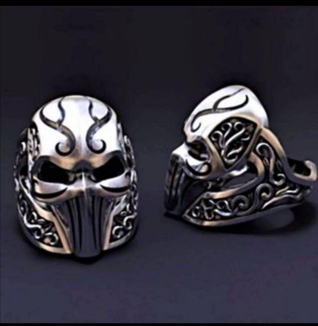 H094】リング メンズ アクセサリー シルバー スカル 指輪 20号 - メルカリ