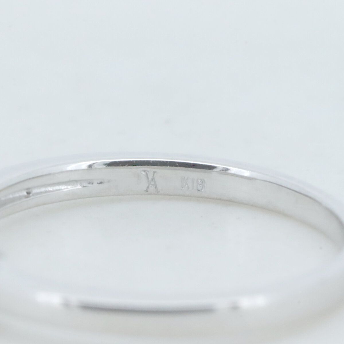 ヴァンドーム青山 ダイヤモンド リング 指輪 11号 0.10ct K18WG(18金