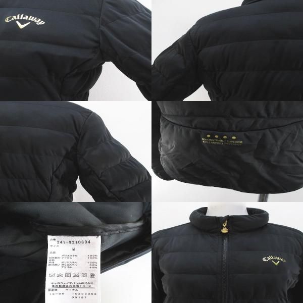キャロウェイ CALLAWAY ゴルフウェア 中綿 ジャケット M 黒系 ブラック
