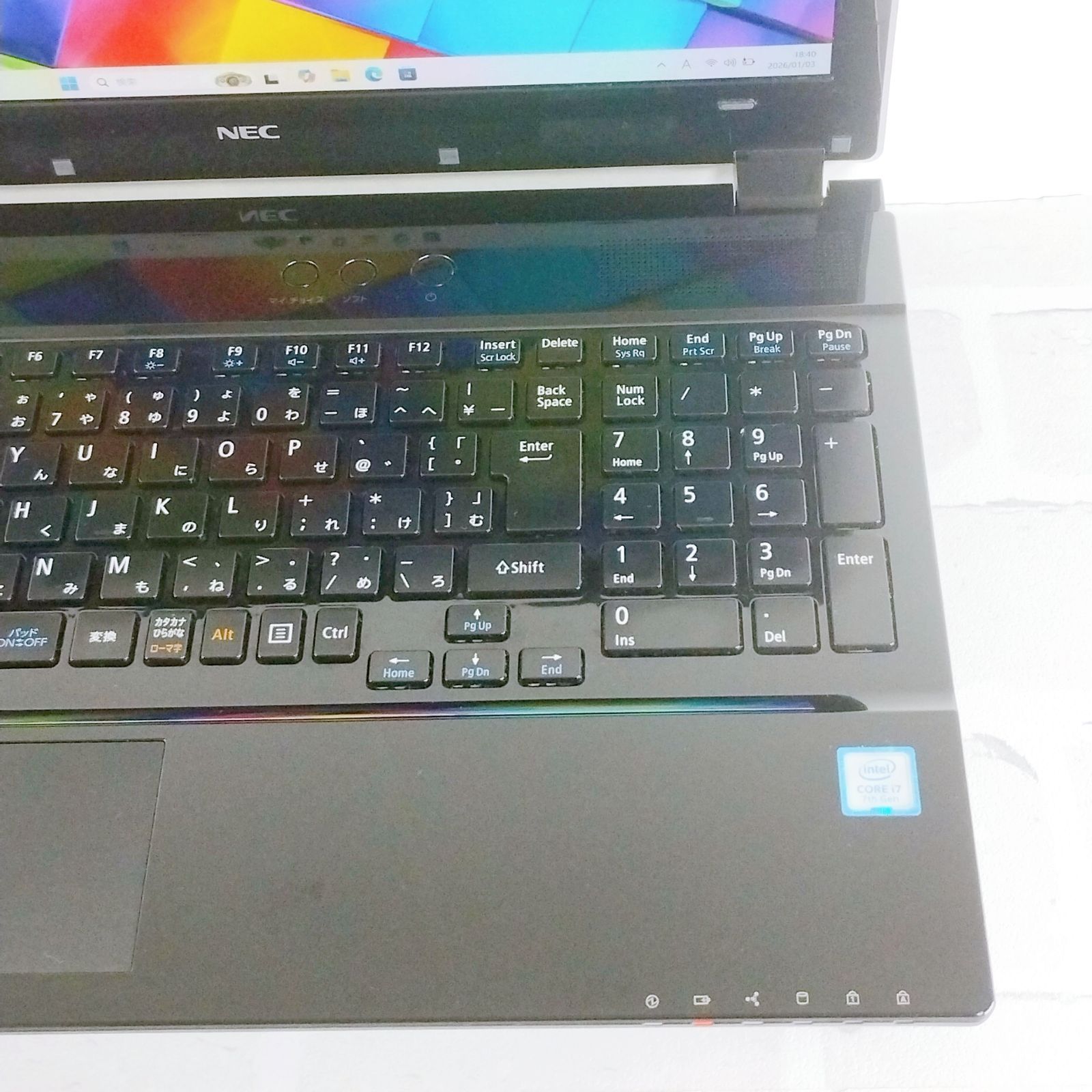 高性能✨SSD✨i7/第7世代✨Win11✨オフィス✨LAVIE✨ノートパソコン ノートパソコン LAVIE SOL ムーンブラック PC-S1375JAB(S1375/JAB