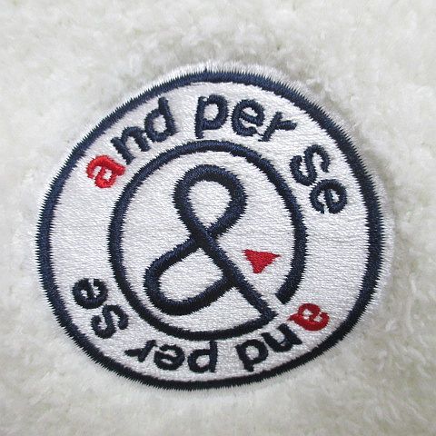 アンパスィ and per se ゴルフウェア ボアジャケット M 白系 ホワイト