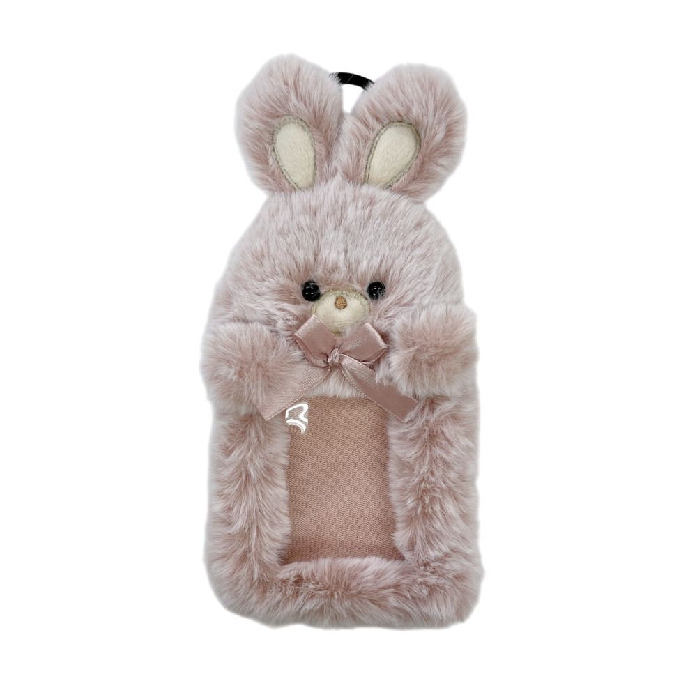 ☆ rabbit pink ☆ tino card case with reel, card case, pass case with reel, card holder, IC card, cute and stylish commute gift, commuter ID card holder, card holder, id case, employee ID card holder